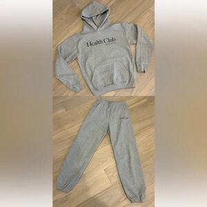 RARE Sporty & Rich Matching Grey Sweat Set XS